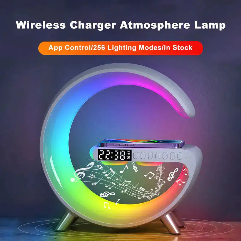 SmartGlow Lamp: Speaker & Wireless Charger in One