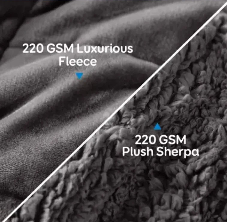 Luxury Double Rhinestone Velvet Lambswool Gravity Blanket